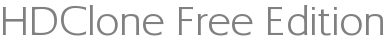 HDClone Free Edition