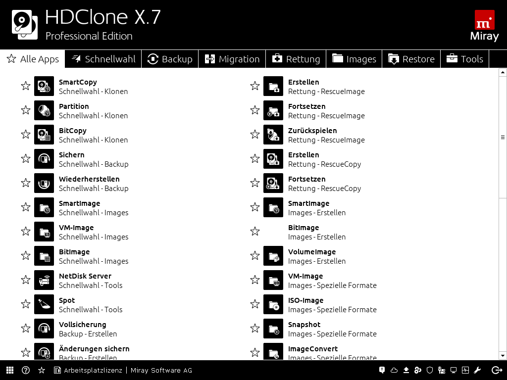 HDClone X.7 Professional Edition | Miray Software
