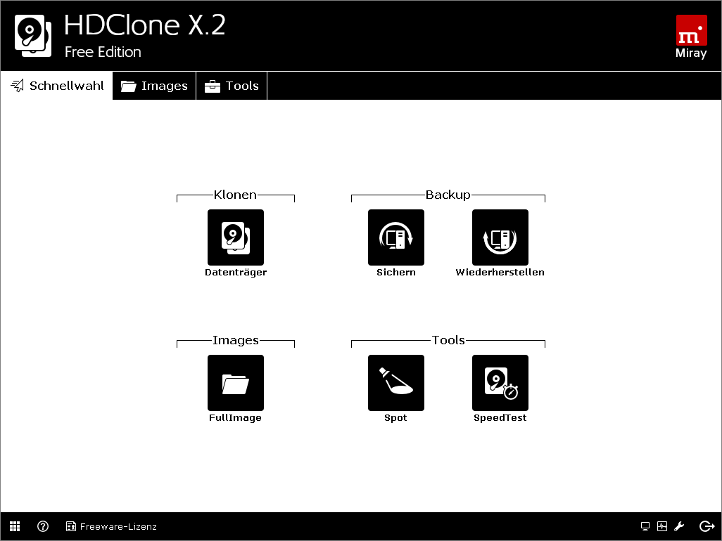 HDClone Free Edition Screenshot