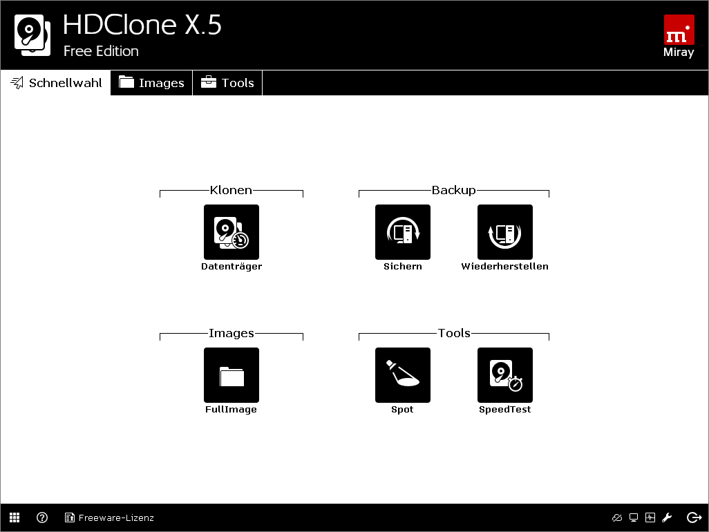 HDClone Free Edition screenshot